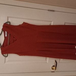 MM Lafleur burnt orange sleeveless dress Size 16